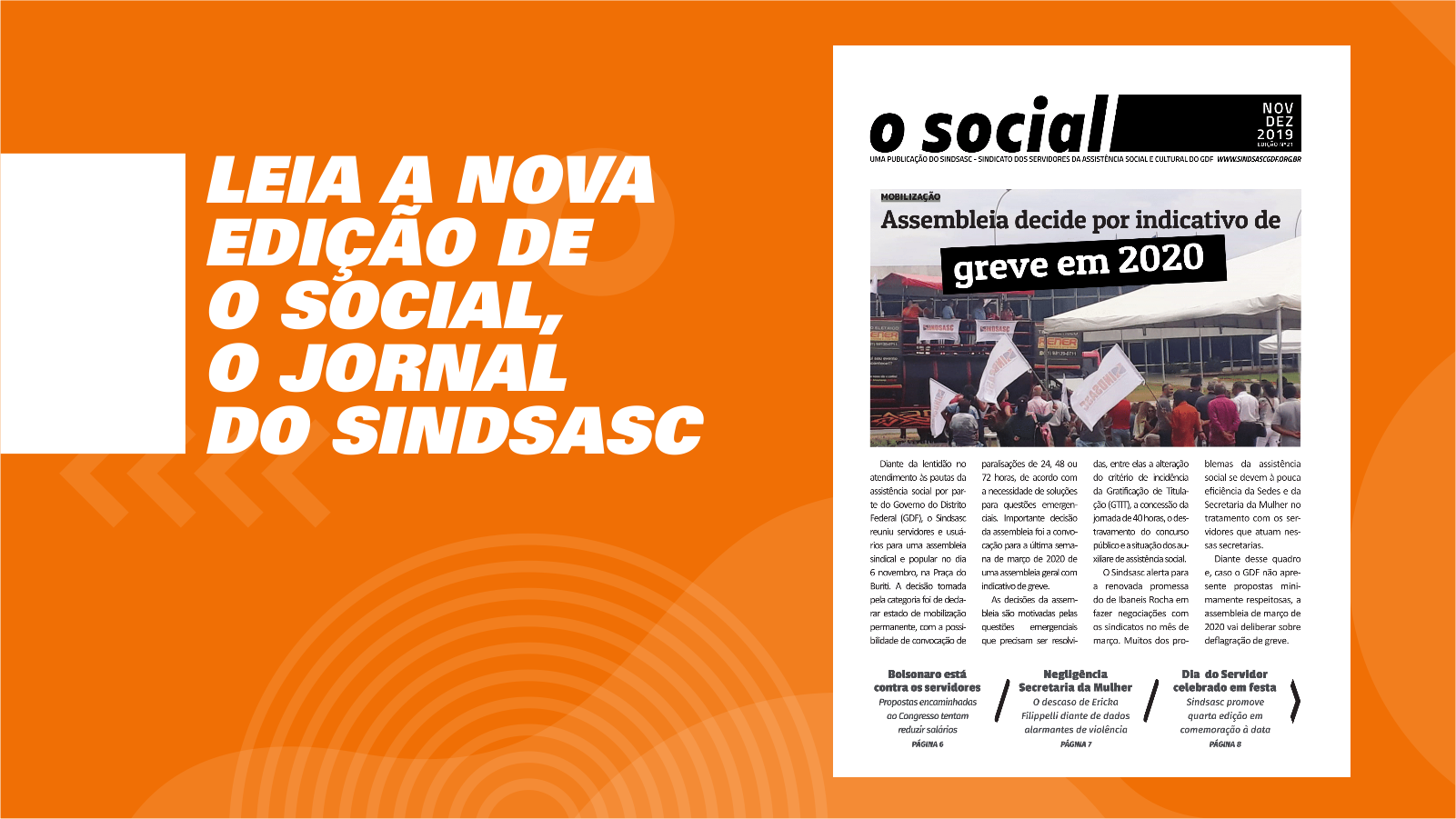 Sindsasc lança nova edição do jornal O Social