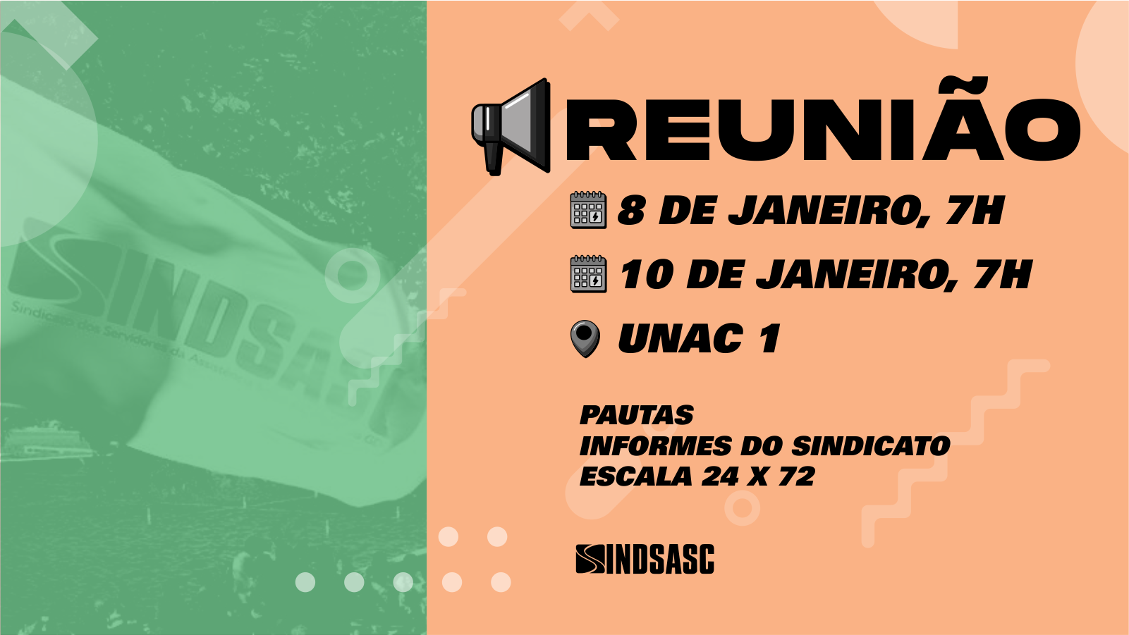 Sindsasc promove reunião com servidores da Unac 1