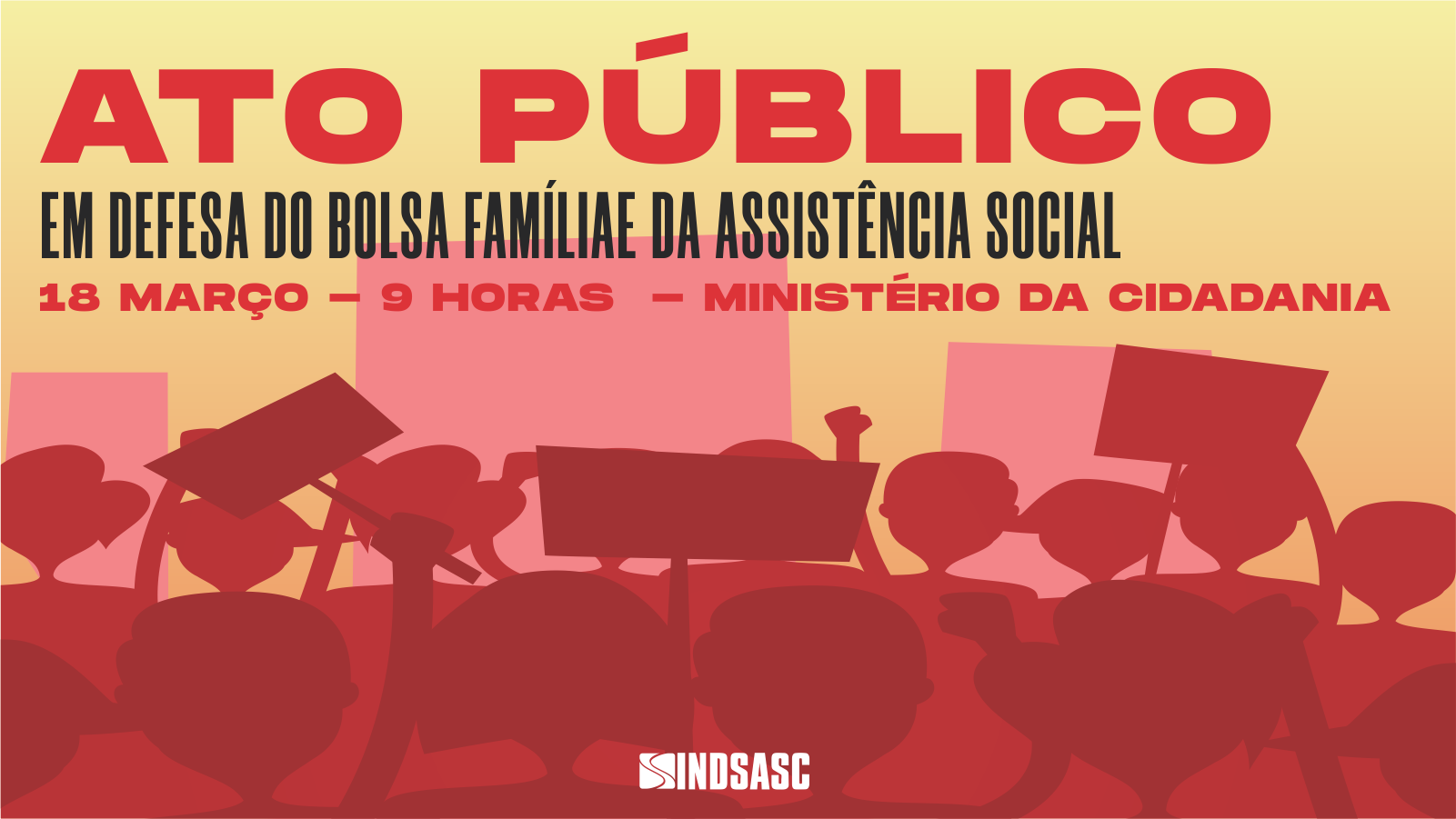 Reunião busca apoio para organização do Ato Público em Defesa do Bolsa Família