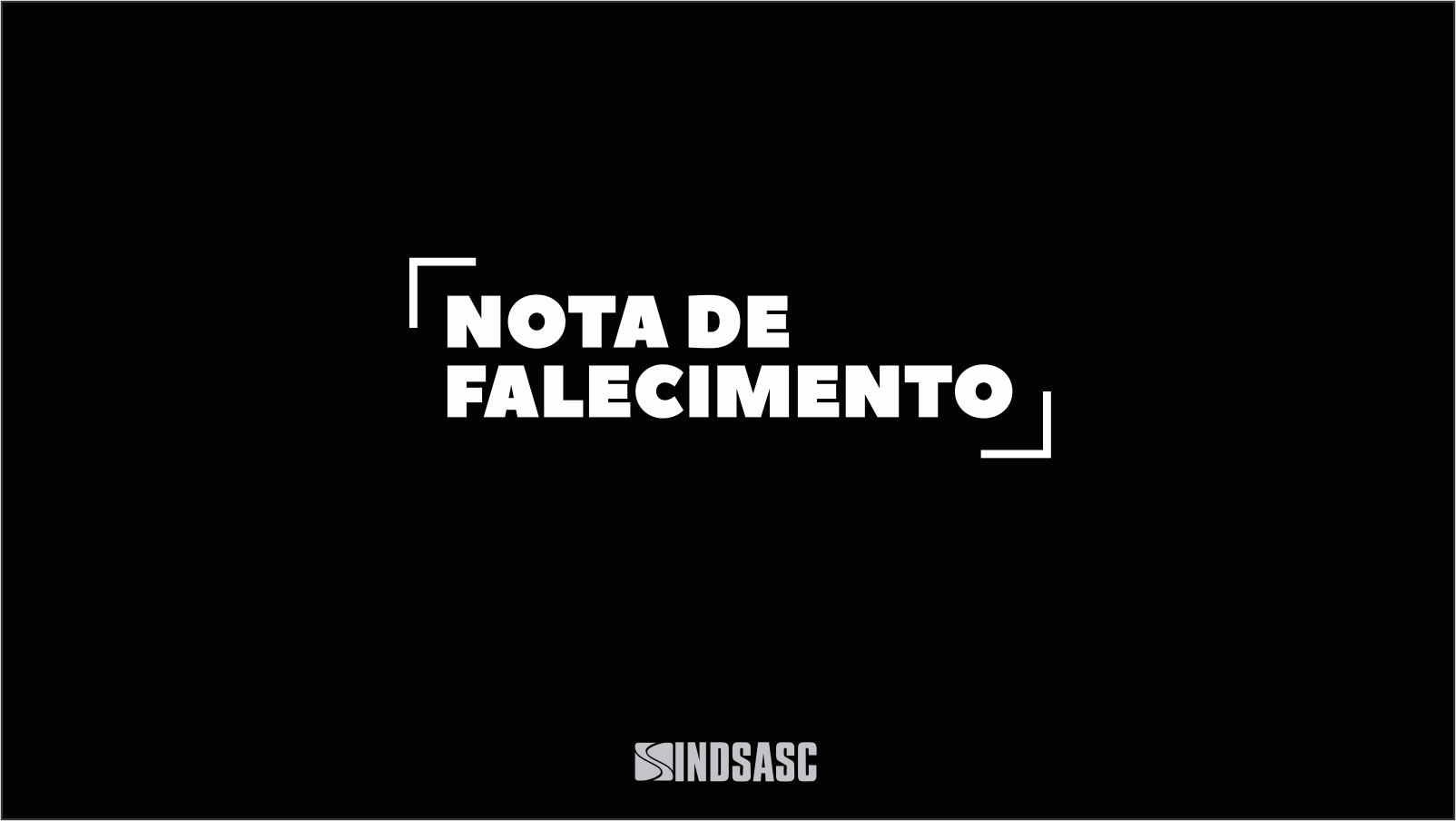 Nota de falecimento