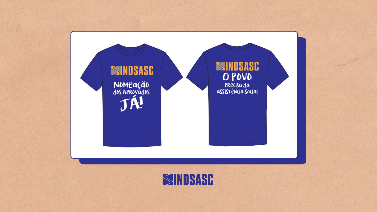 Sindsasc vai distribuir camisetas no ato público de 27 de agosto