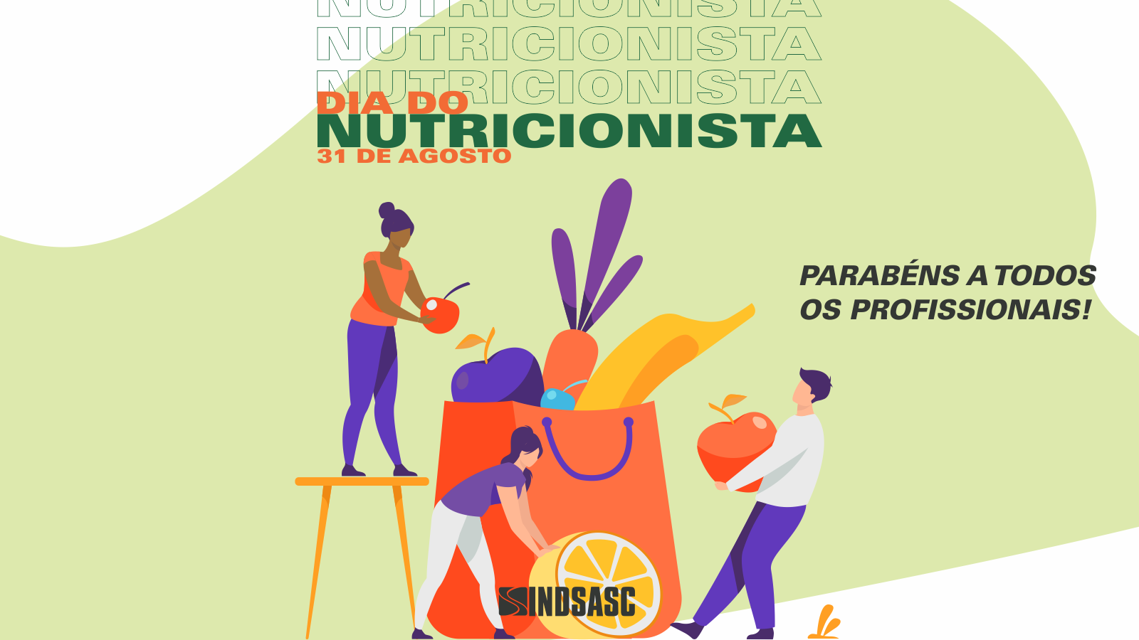 Dia do Nutricionista: Sindsasc parabeniza os profissionais da área