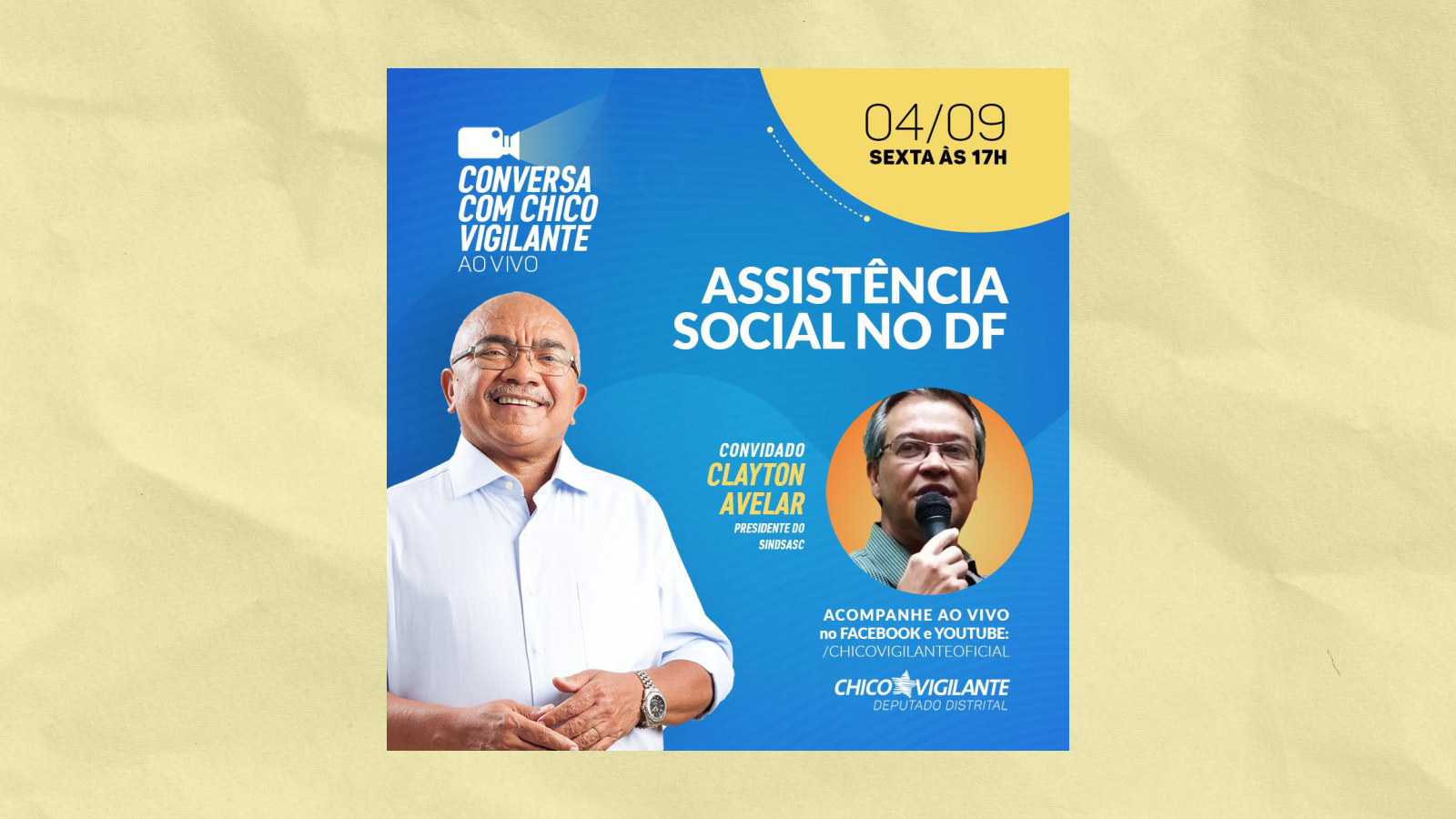 Sindsasc participa de debate sobre assistência social no DF