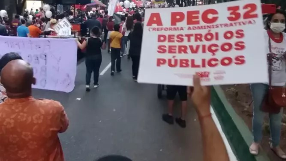 Caravana mobiliza servidores em protesto à Reforma Administrativa (PEC-32)
