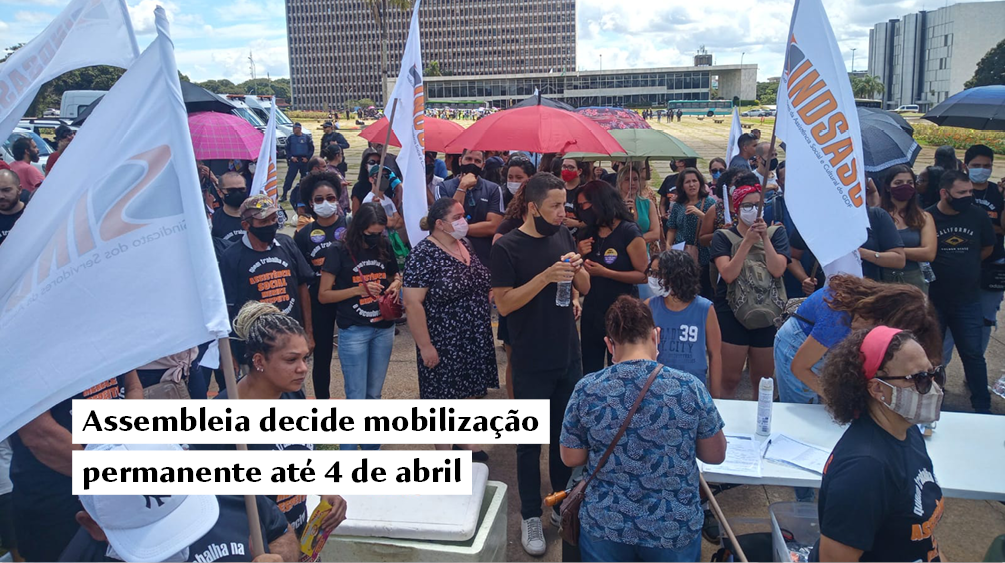 Assembleia decide mobilização permanente até 4 de abril