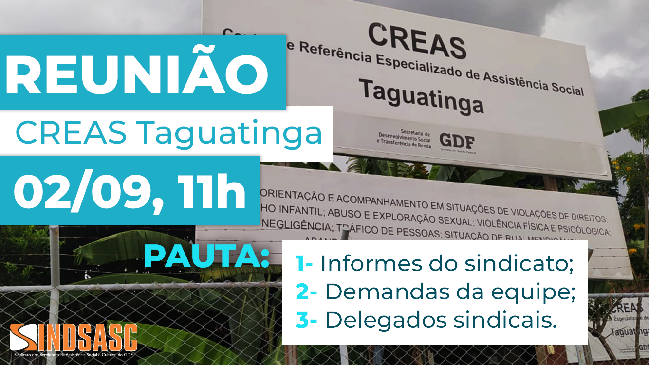 REUNIÃO - CREAS Taguatinga