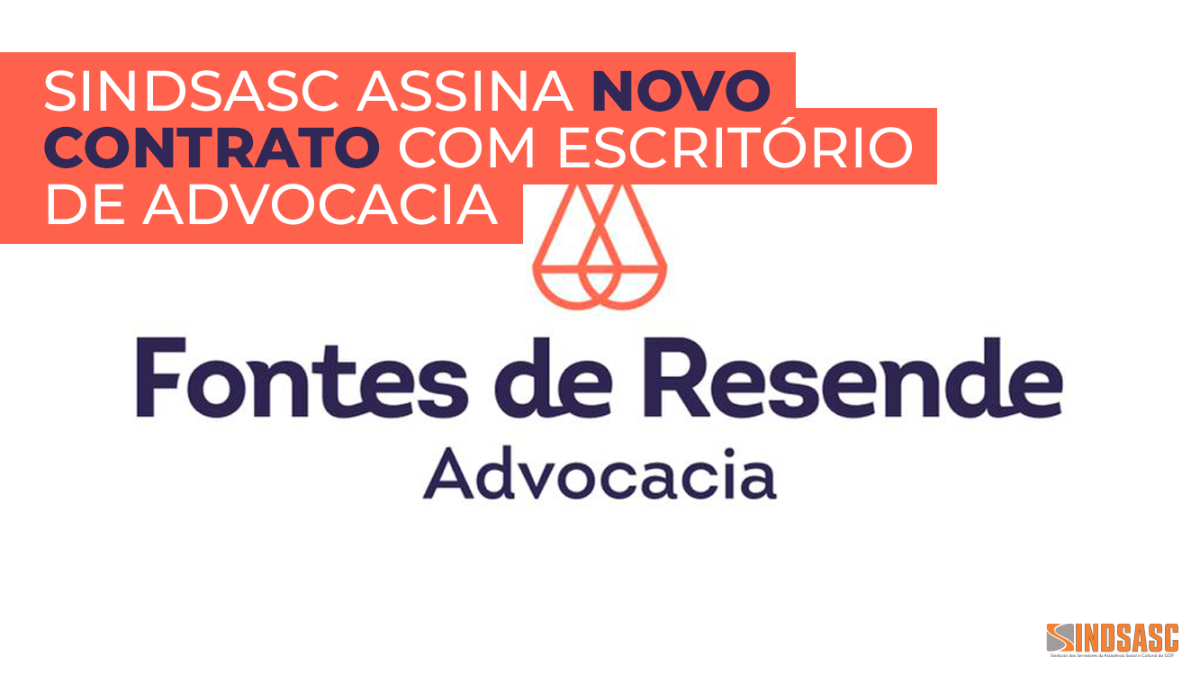 SINDSASC ASSINA NOVO CONTRATO COM ESCRITÓRIO DE ADVOCACIA