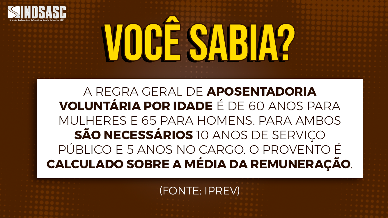 VOCÊ SABIA?