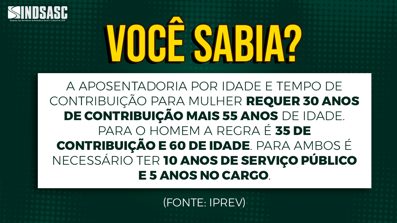 VOCÊ SABIA?