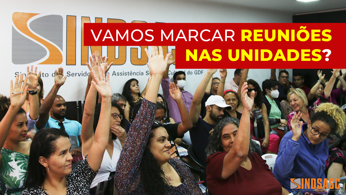 VAMOS MARCAR REUNIÕES NAS UNIDADES?