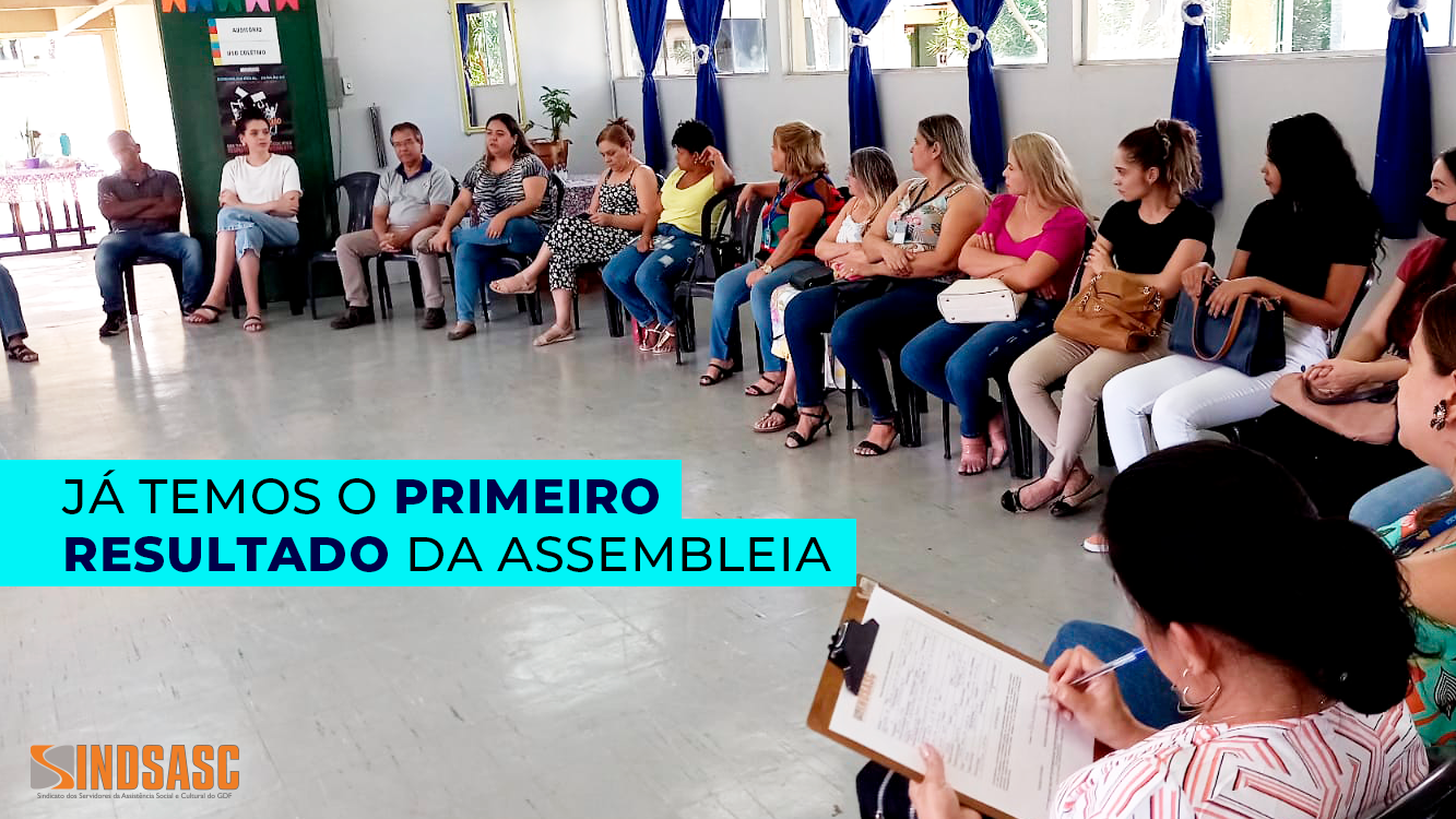 JÁ TEMOS O PRIMEIRO RESULTADO DA ASSEMBLEIA