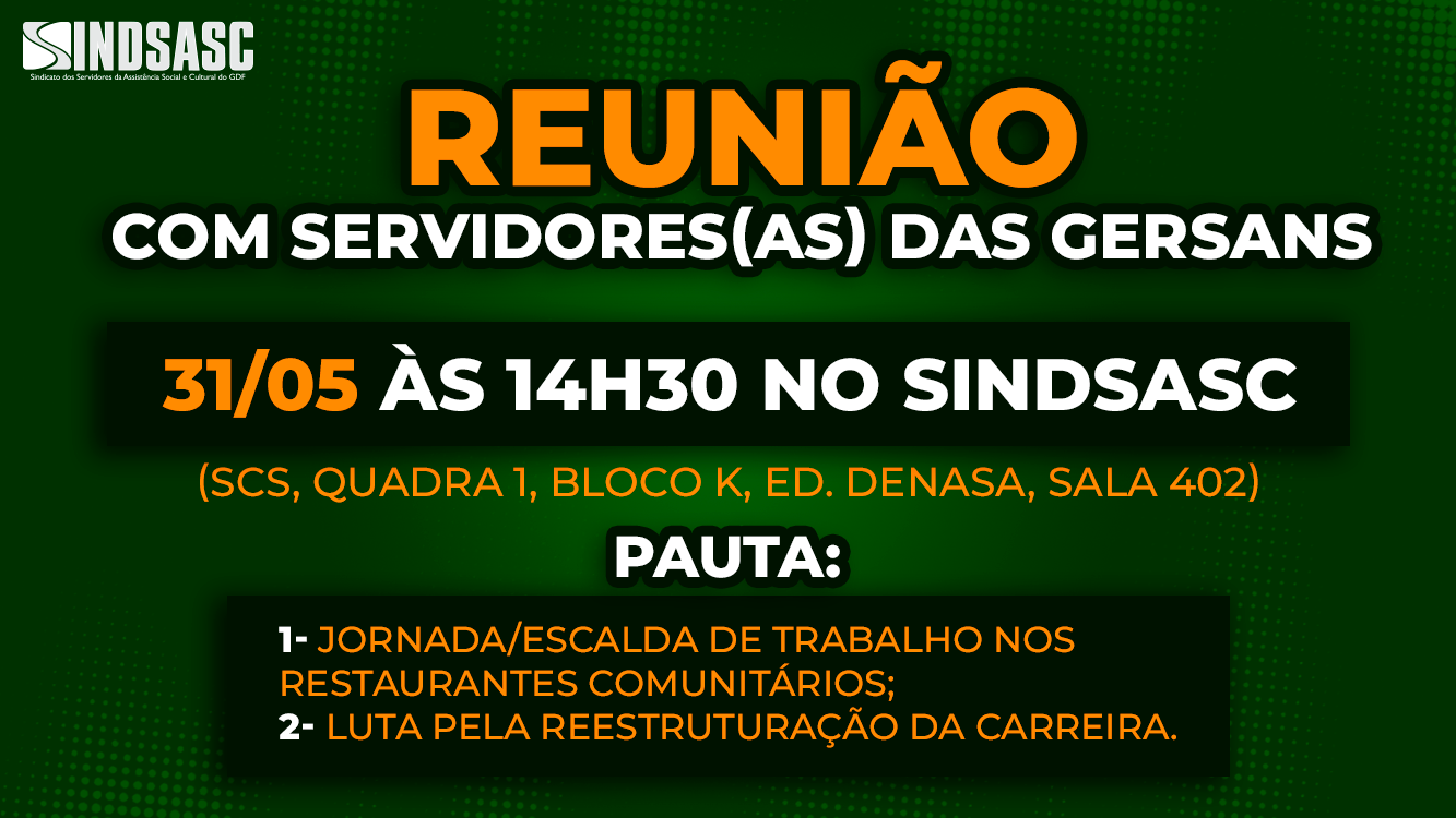 REUNIÃO COM SERVIDORES(AS) DAS GERSANS