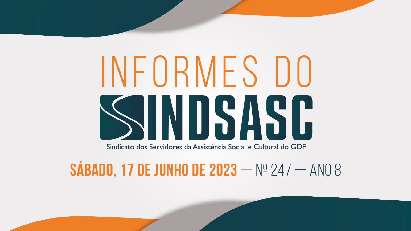 INFORMES DO SINDSASC - Sábado, 17 de Junho de 2023