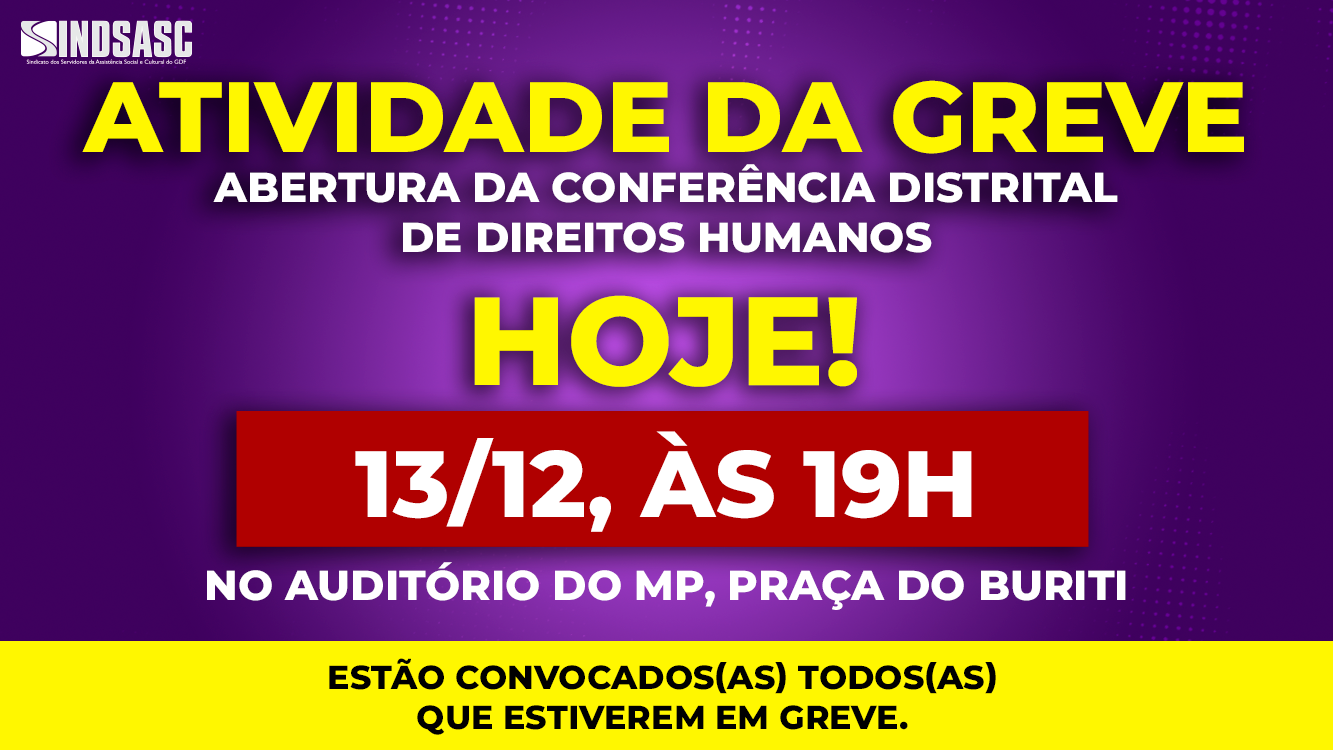 ATIVIDADE DA GREVE