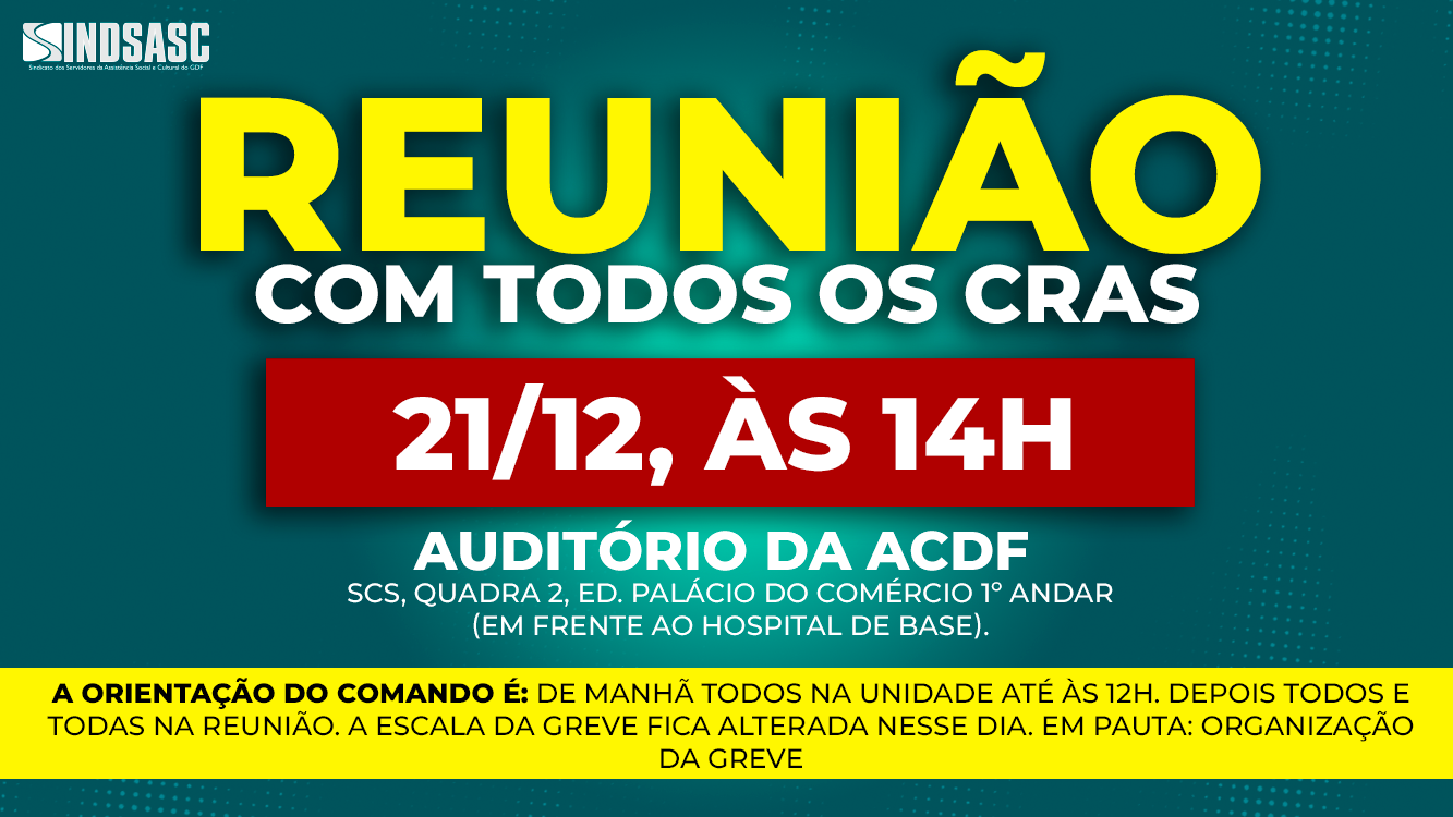 REUNIÃO COM TODOS OS CRAS