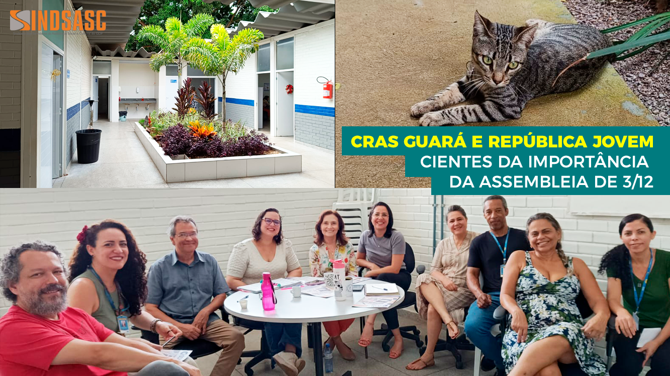 CRAS GUARÁ E REPÚBLICA JOVEM CIENTES DA IMPORTÂNCIA DA ASSEMBLEIA DE 3/12