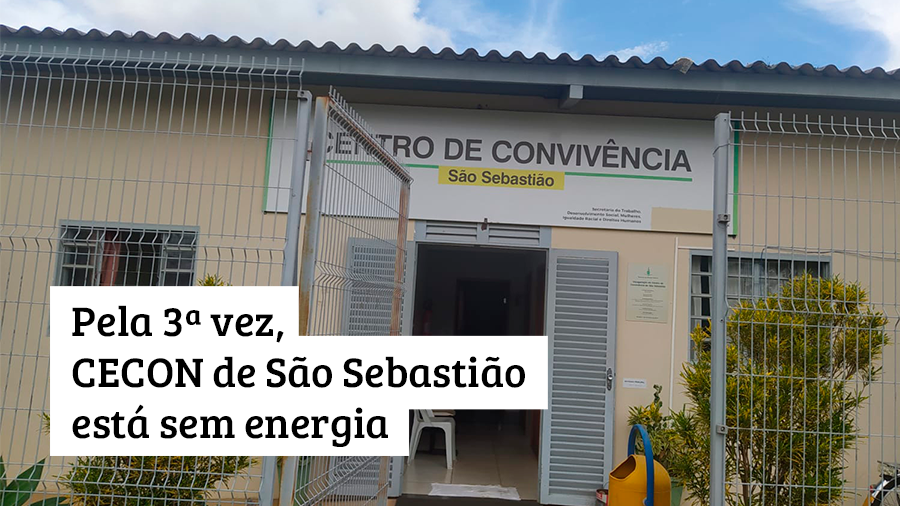 Pela 3ª vez, CECON de São Sebastião está sem energia