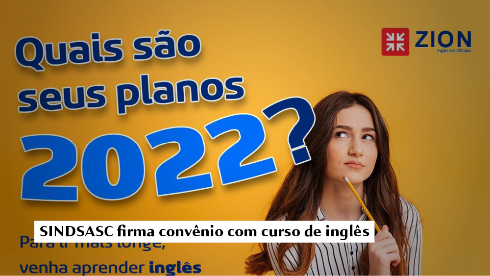 SINDSASC firma convênio com curso de inglês