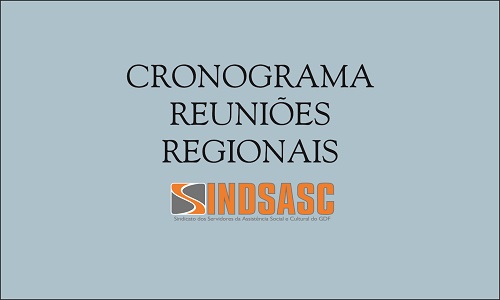 CRONOGRAMA - REUNIÕES REGIONAIS