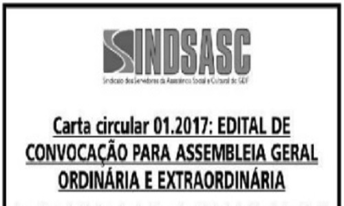 EDITAL DE CONVOCAÇÃO PARA ASSEMBLEIA GERAL ORDINÁRIA E EXTRAORDINÁRIA