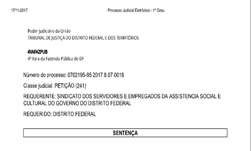 SINDSASC CONSEGUE NA JUSTIÇA O PAGAMENTO DO REAJUSTE