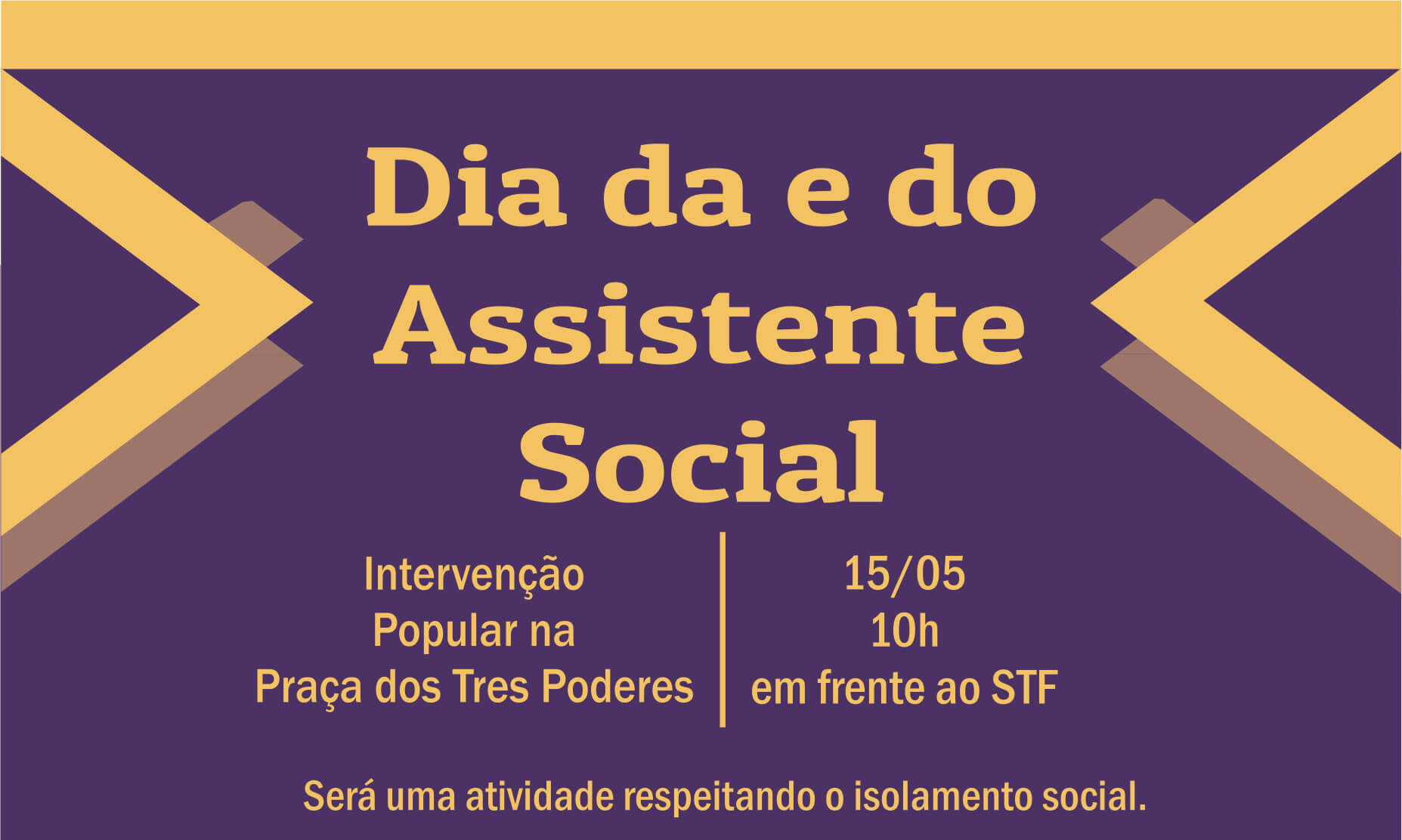 DIA DA E DO ASSISTENTE SOCIAL - 15/05