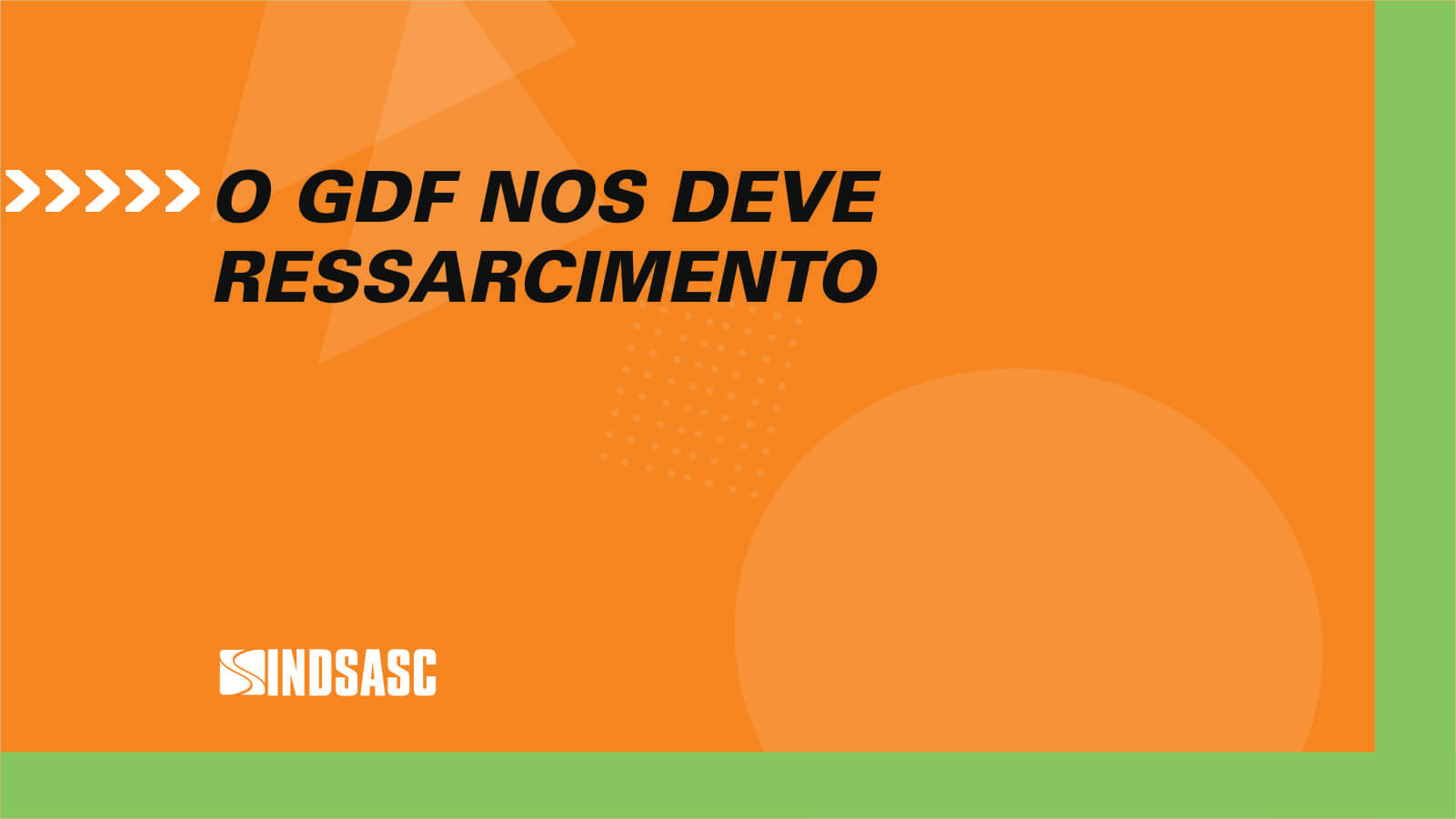 O GDF nos deve ressarcimento