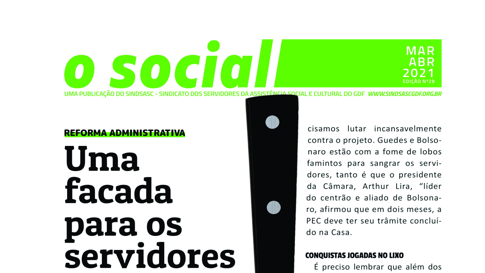 Informativo Bimestral - O SOCIAL - MARÇO / ABRIL 2021