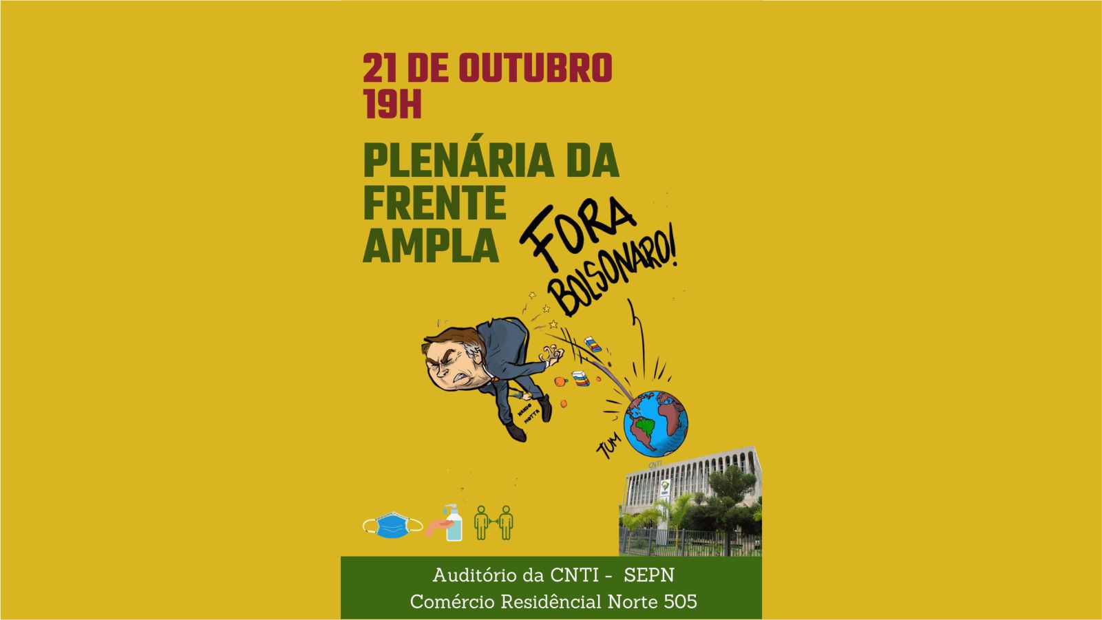 Plenária da Frente Ampla - Fora Bolsonaro - 21 de outubro