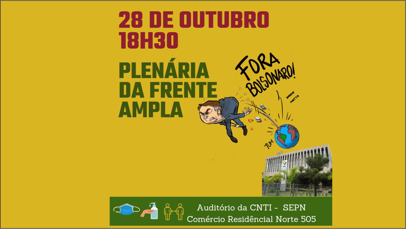 Plenária da Frente Ampla - Fora Bolsonaro - 28 de outubro